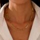 18K Gold Plated Unisex Link Chain Necklace